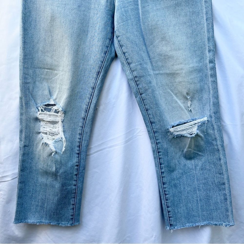 MOTHER | THE HUFFY SKIMP IN ROPE’S END RAW HEM DISTRESSED SIZE 30 JEAN DENIM - Picture 3 of 8